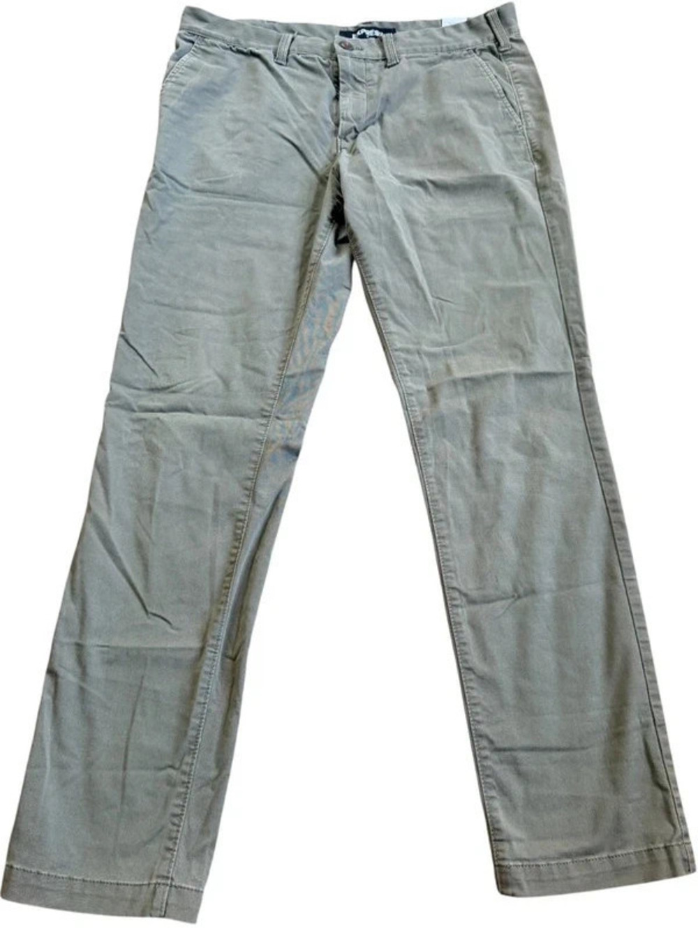 Express Men's Skinny Chino Pants Olive Green 32x32 skuP6